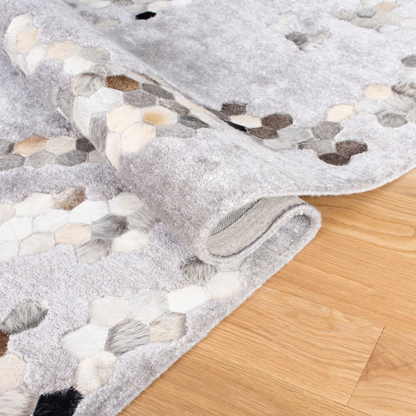 Orren Ellis Jarrell Handmade Gray Rug & Reviews Wayfair